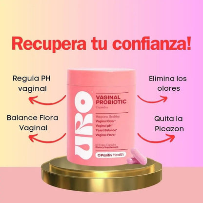 URO Vaginal Probiotics Promueve el Olor y Flora Vaginal Saludable - Skin Beauty